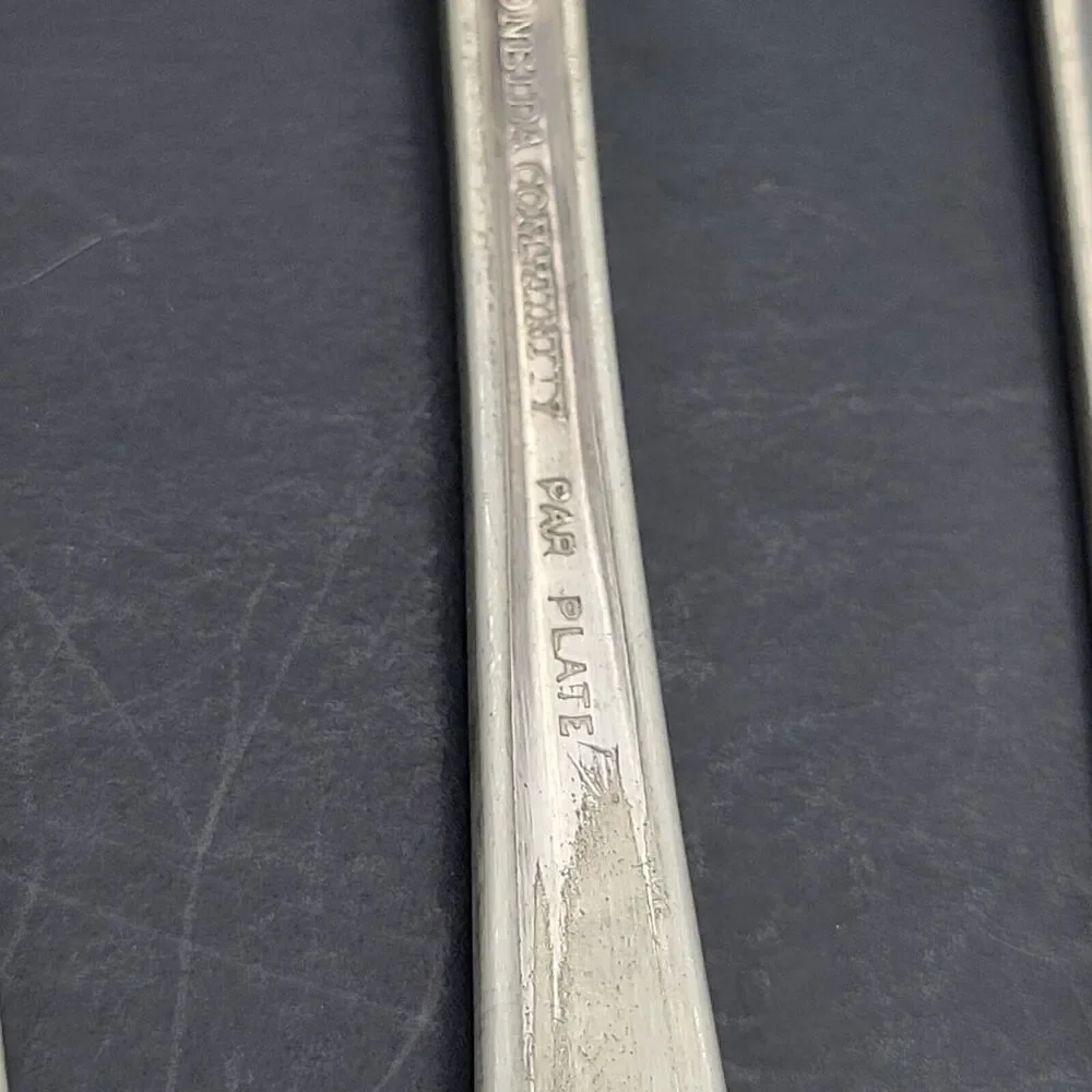Vernon Ashley Oneida Community 5 Dinner Forks Par Plate Vtg 1917